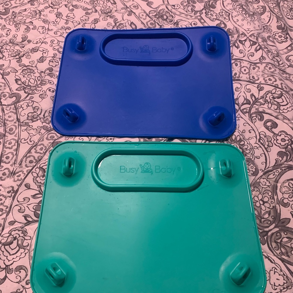 Silicone Placemat Set - Blue and Green